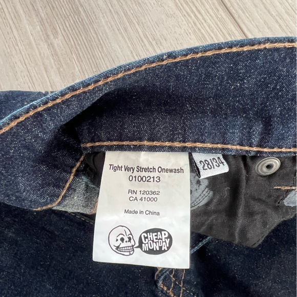 Cheap Monday Tight Stretch One Wash Skinny Jeans - Picture 7 of 7